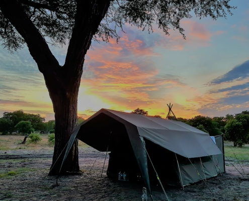 Camping in Savuti Botswana