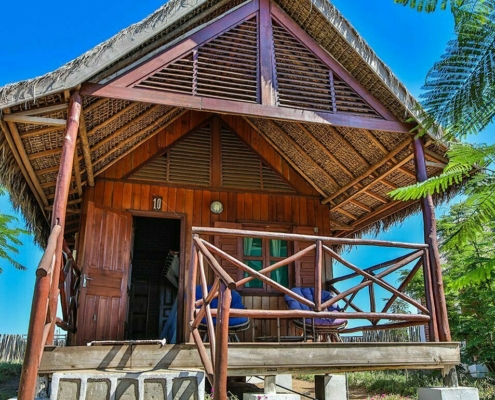 Bungalow von außen Relais du Kirindy Madagaskar