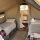 Zelt innen Bedouin Camp Botswana