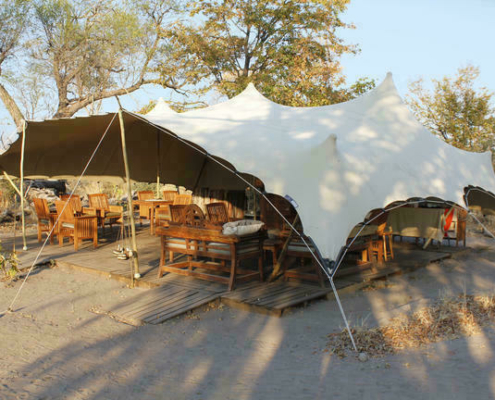 Restaurantzelt Bedouin Camp Botswana