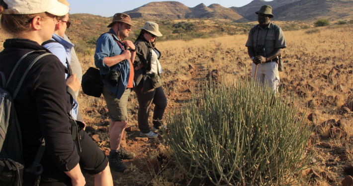 Wandergruppe in Namibia