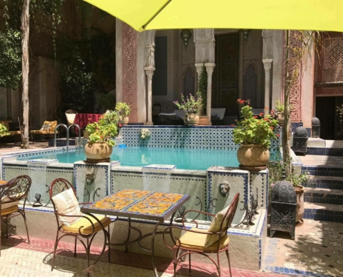 Pool im Riad Palais Sebban