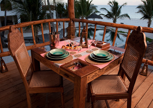 Tisch Abendessen Waterlovers Beach Resort Kenia