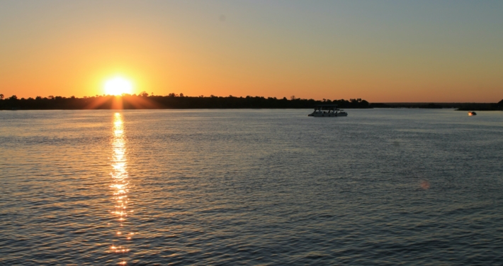 Sonnenuntergang am Zambezi