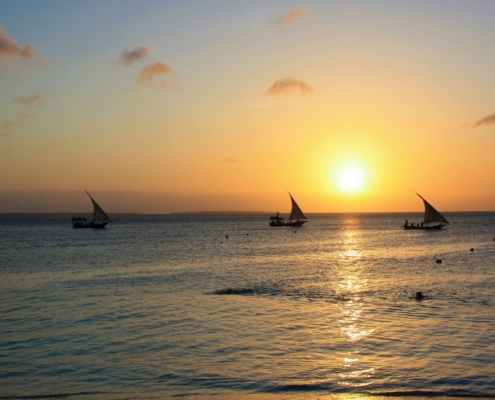 Boote auf Sansibar