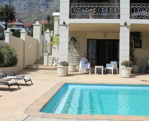 Pool im De Tafelberg Guesthouse Kapstadt
