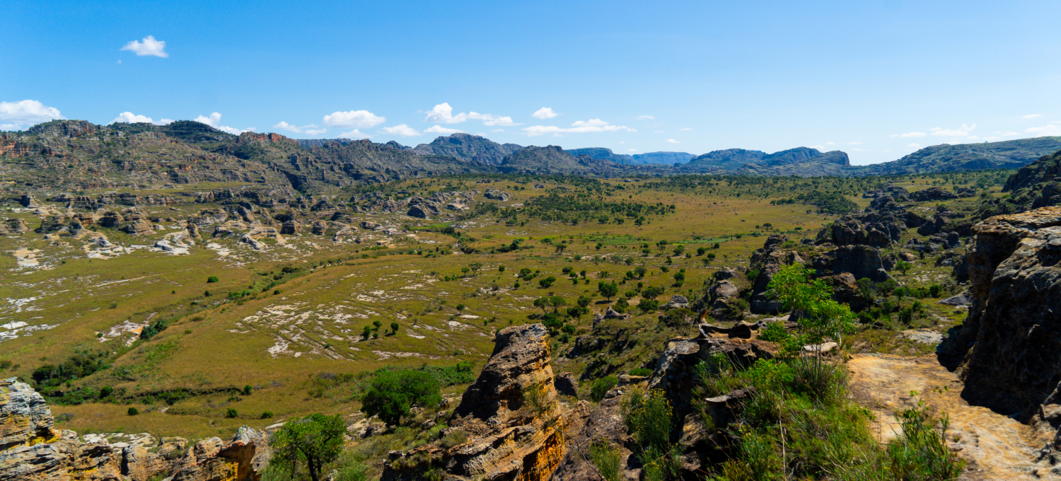 Ausblick Isalo Nationalpark Madagaskar Reise