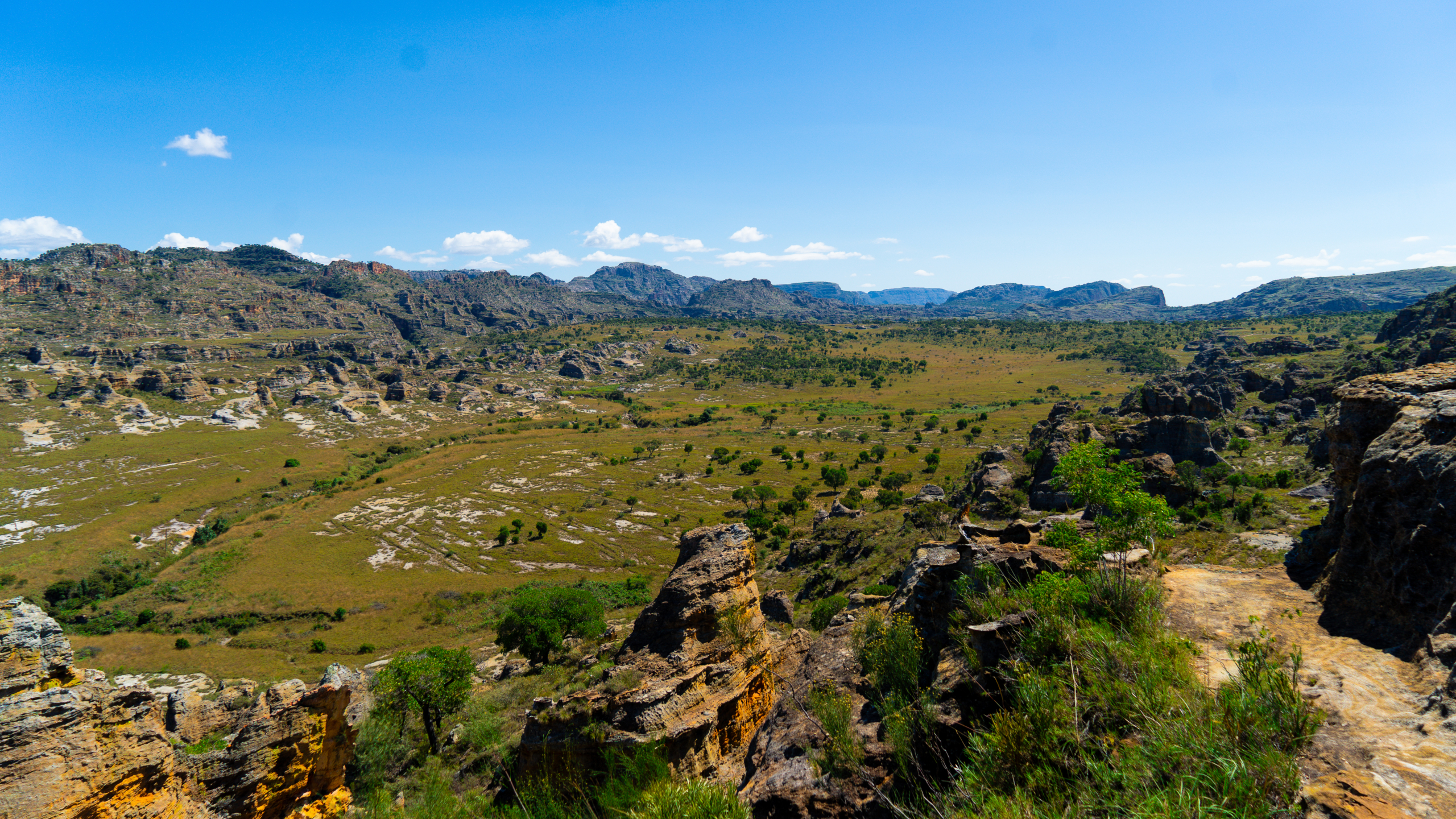 Ausblick Isalo Nationalpark Madagaskar Reise